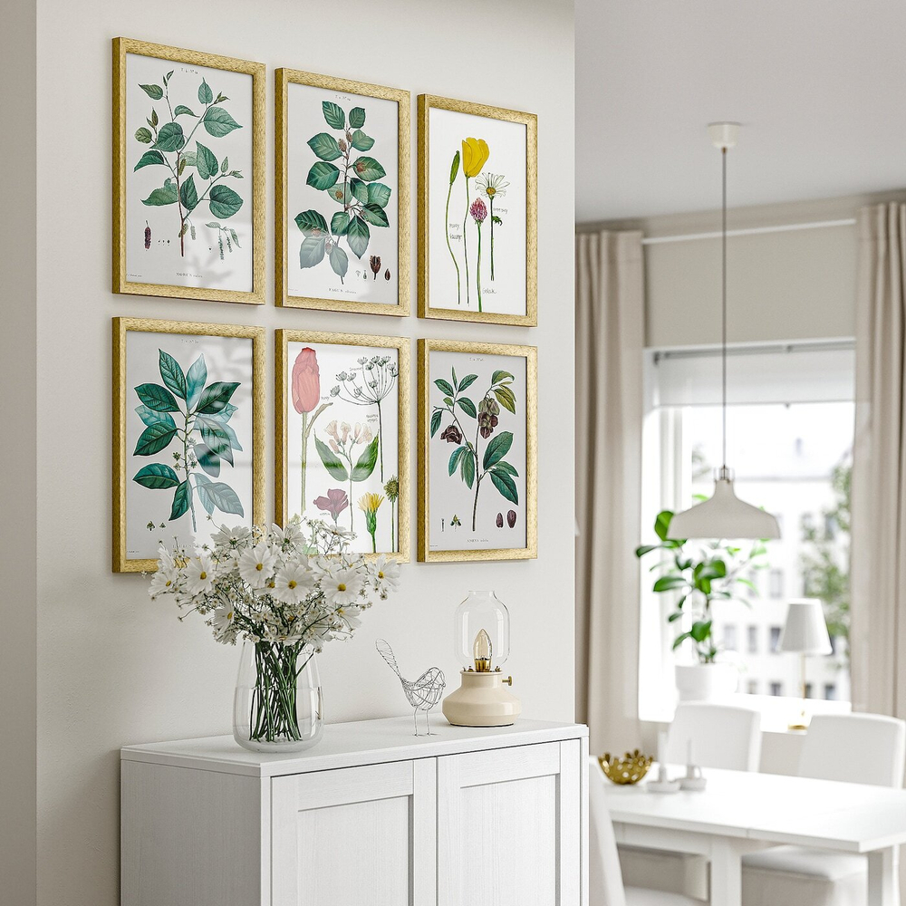 IKEA SILVERHÖJDEN  (ИКЕА СИЛВЕРХÖЙДЕН)  -  Рамка, цвет золота, 40x50 см