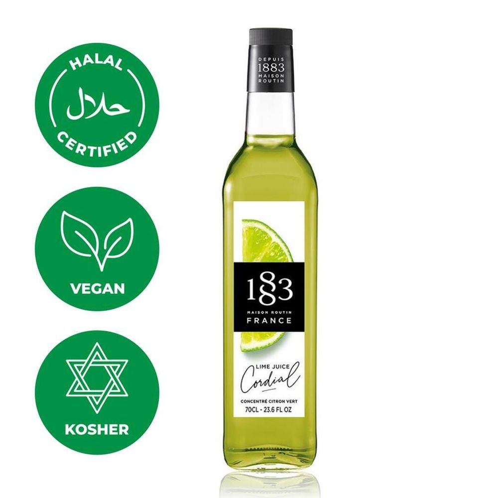 Сироп Лайм Джус 0,7л кордиал 1883 Maison Routin