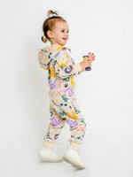 Комбинезон для девочек футер "Рэббит-2" К-93/2, р.98 бежевый (Ивашка)