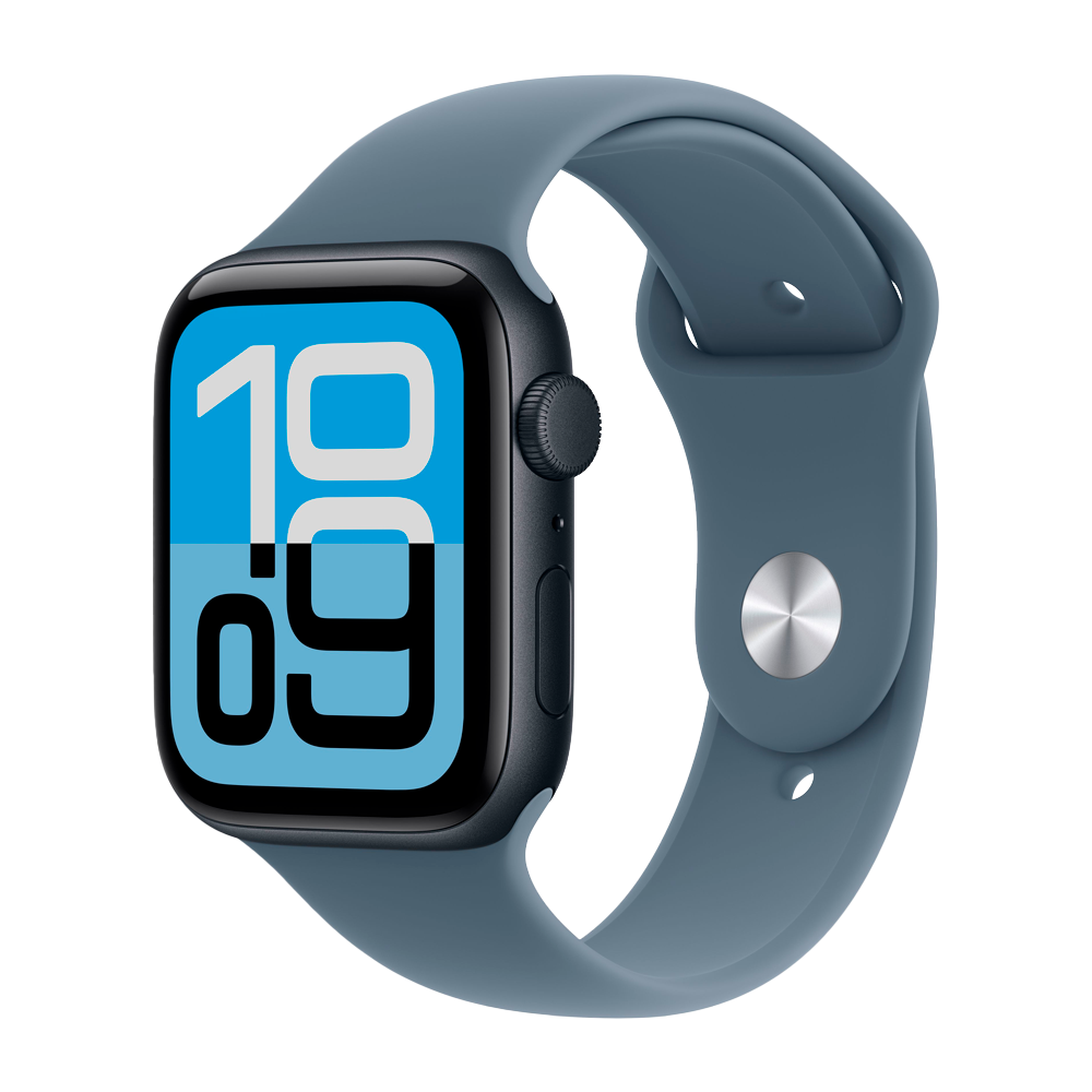 Умные часы Apple Watch SE 3 (2025) GPS, 44mm, Midnight Aluminium Case with Anchor Blue Sport Band, M/L