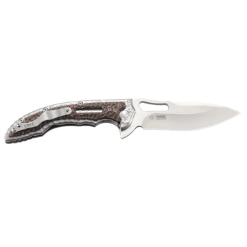 Складной нож CRKT 5470 Fossil c клинком из стали 8Cr13MoV, рукоять G10 / Stainless Steel