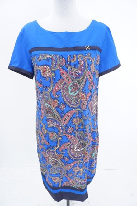 Платье AScool голубое "с узорами" 46 размер, новое