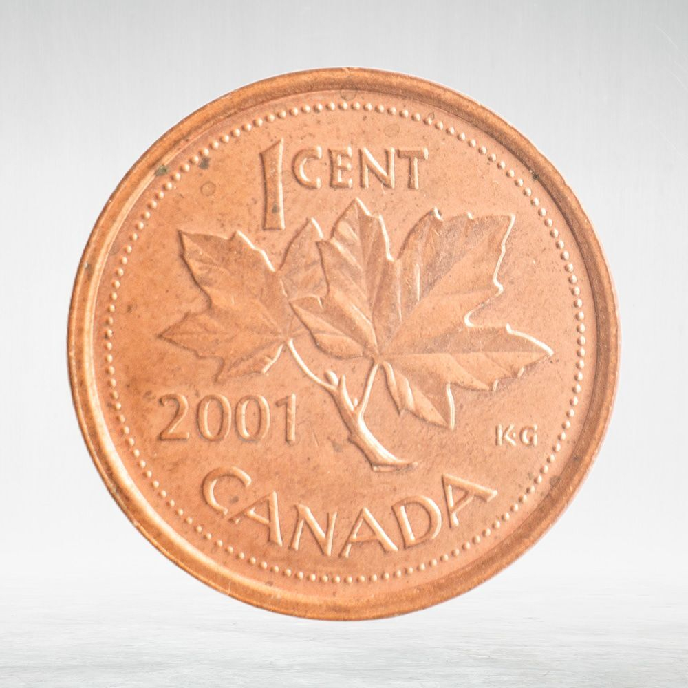 Canada, 1 Cent, 2001 – Elizabeth II (Third Portrait), AU