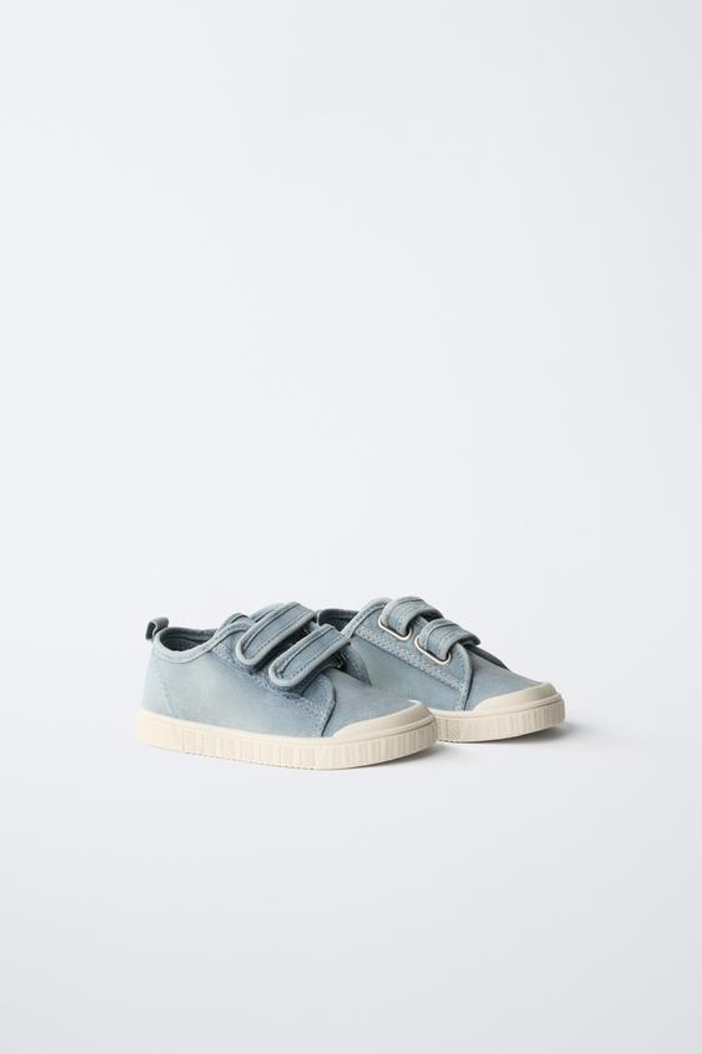 ZARA КЕДЫ НА ЛИПУЧКАХ BAREFOOT, СЕРО-СИНИЙ