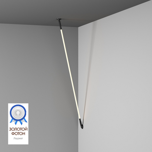 DK7502-BK Cветильник-трос в оплетке FLEX со светодиодом 2м 24V DC 35W 360° 3000К IP20 черный Цветопередача: &amp;gt;90, Световой поток: 1540Лм