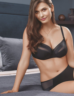 Бюстгальтер с мягкими чашками с боковым подкроем (Размер: 80G) (Цвет: черный)