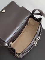 Мужская коричневая сумка-мессенджер Bottega Veneta Andiamo Small