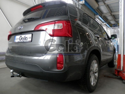 Фаркоп оцинкованный Galia H091A для Hyundai Santa Fe 2012-2018, Kia Sorento 2012-2015, 2015-(паспорт и сертификат в комплекте)(без электрики)