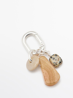 Massimo Dutti Подвеска с камнями, костяной