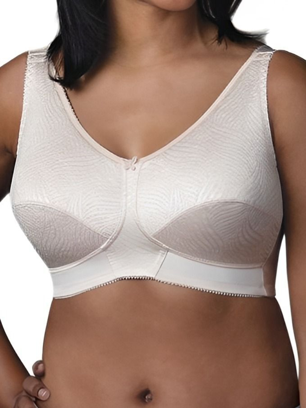 Бюстгальтер Comfort разгрузочный больших размеров без косточек, 105C бежевый