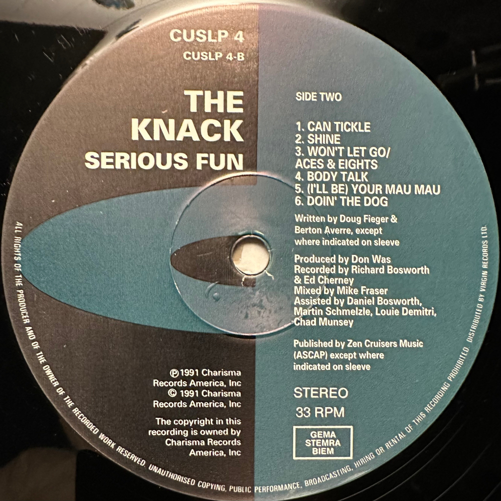 The Knack- Serious Fun (Европа 1991г.)