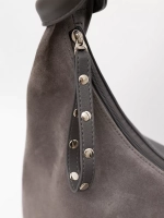 сумка большая через плечо шоппер натуральная замша