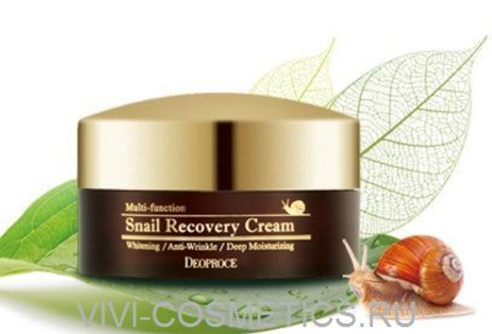 Крем для лица с муцином улитки DEOPROCE Snail Recovery Cream 100 гр