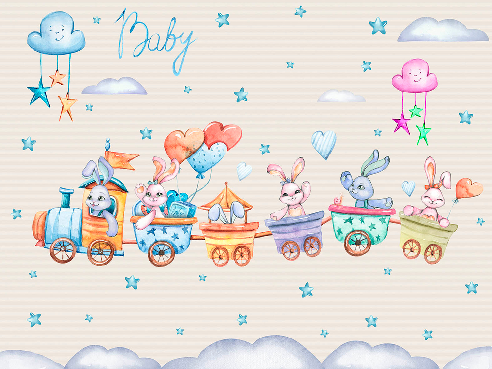 Дизайнерские обои Wall Street Rabbit Room