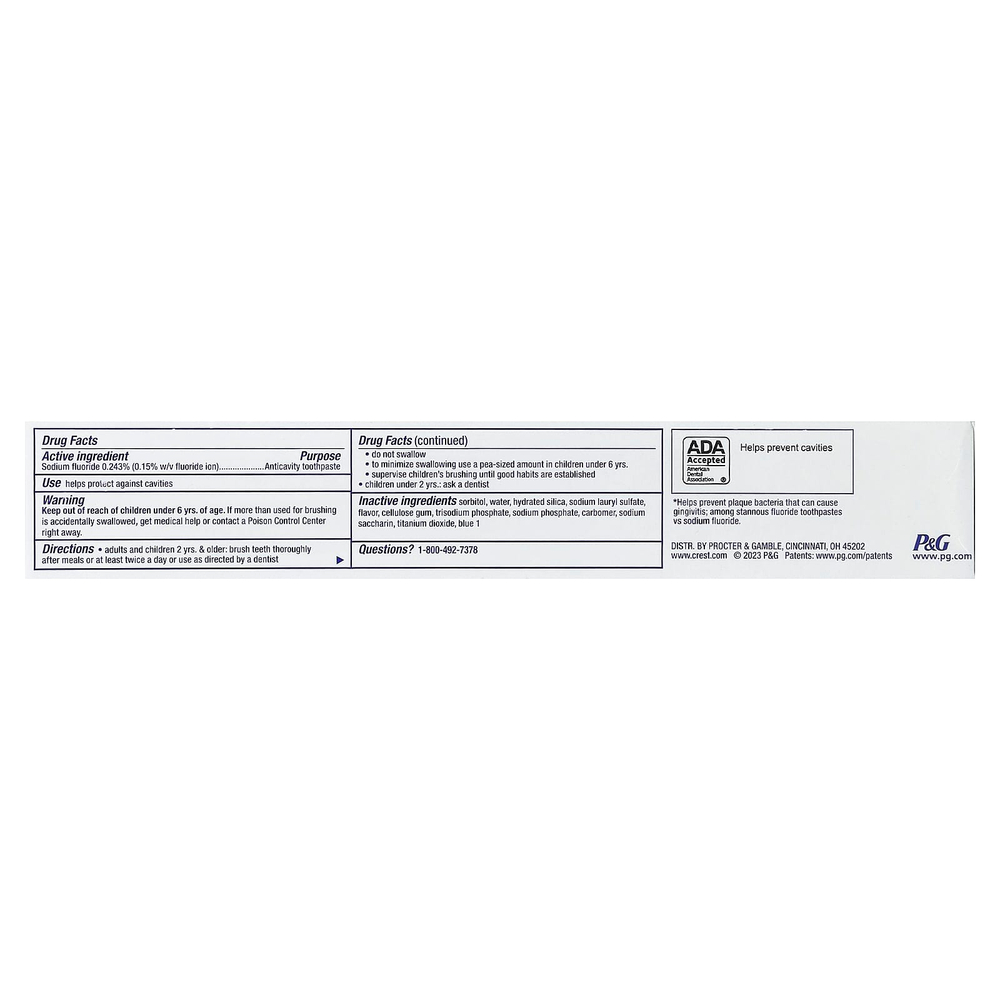 Crest, Cavity Protection, зубная паста с фтором, обычная, 161 г (5,7 унции)