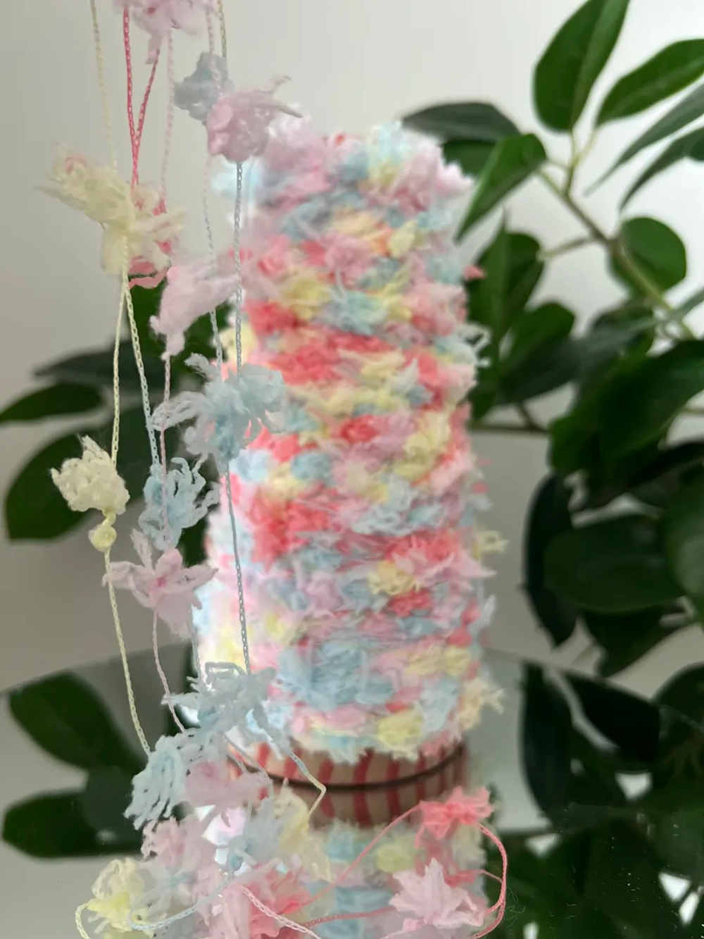 Пряжа Единорог UNICORN мультиколор с шишибриками 50 g
