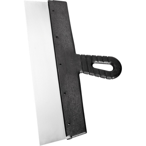 Шпатель 350мм, фасадный, из нержавеющей стали, пластмассовая ручка, Сибртех 85446