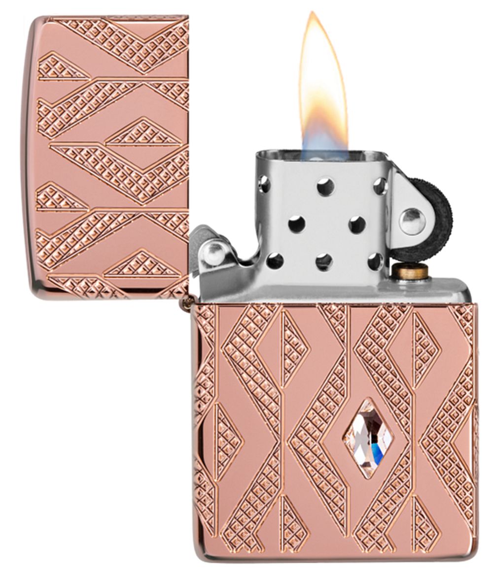 Зажигалка Zippo Armor Geometric Diamond Pattern Design (49702) 8