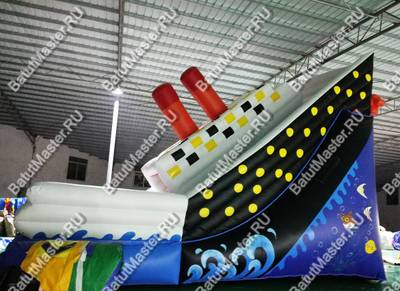 Батут-горка "Роскошный Лайнер", 10*5*5 м