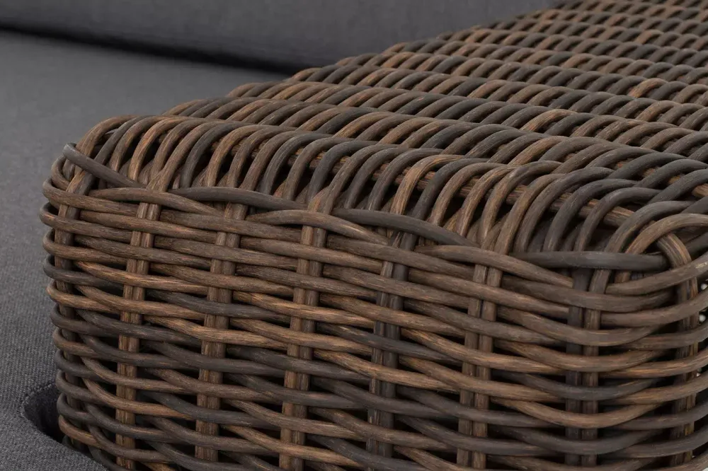 "Капри" кушетка из искусственного ротанга, цвет коричневый