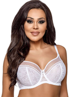 Комфортный бюстгальтер на косточках с боковыми поддержками (Размер: 95C) (Цвет: белый)