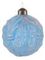 Винтажный стеклянный шар Лазурное кружево 8 см., 1 шт., Karlsbach (09833)