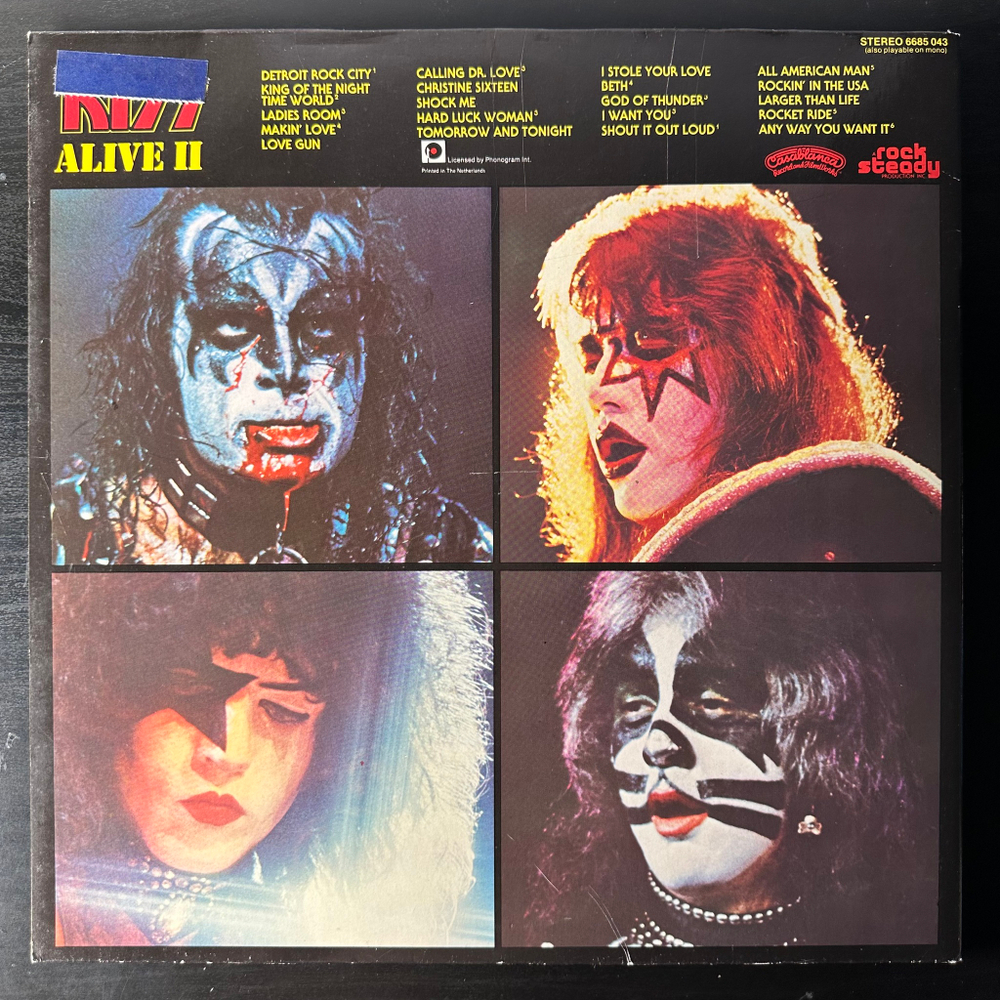 Kiss ‎– Alive II 2LP (Голландия 1977г.)