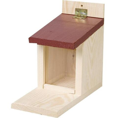 Кормушка для белок, 12 см Д х 27 см Ш х 24 см В, дерево, Flamingo