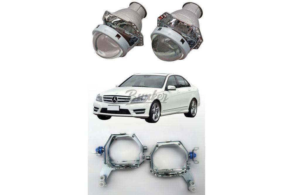 Готовый комплект для замены линз Mercedes-Benz C-Class W204 рестайлинг 2011-2015 Intellect, Тип №2