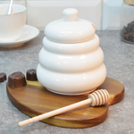 Банка для меда 550мл с бамбуковой ложкой LR 60328