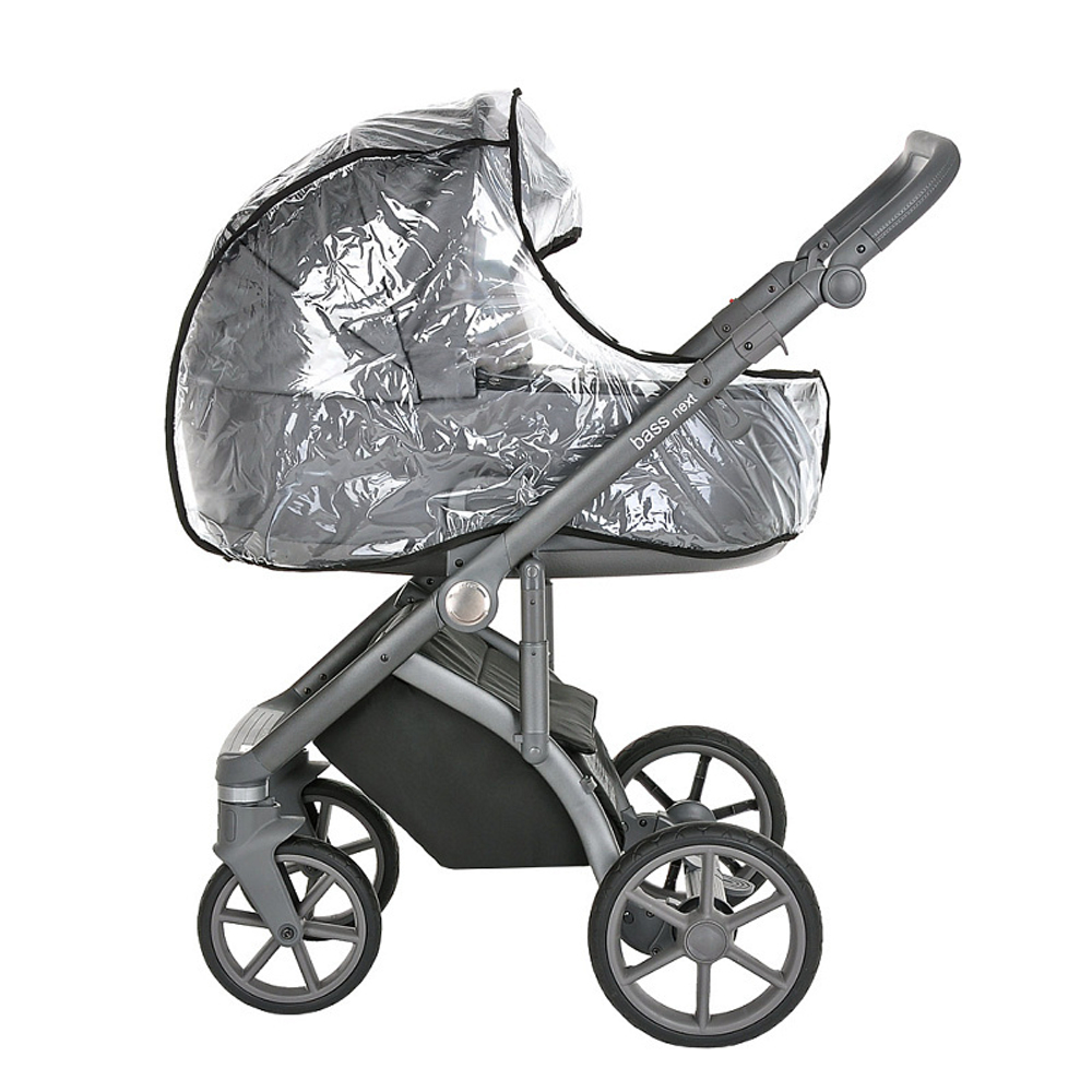 Детская коляска Roan Bass Next Кожа 2 в 1 RN083/1 Graphite Pearl