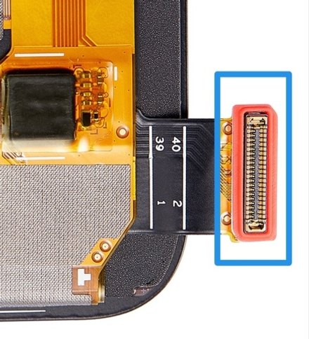 Oneplus Nord 2T 5G (CPH2399) / (CPH2401) / Nord 2 5G (DN2101) / (DN2103) - FPC коннектор дисплея (на шлейфе) (ORIG)