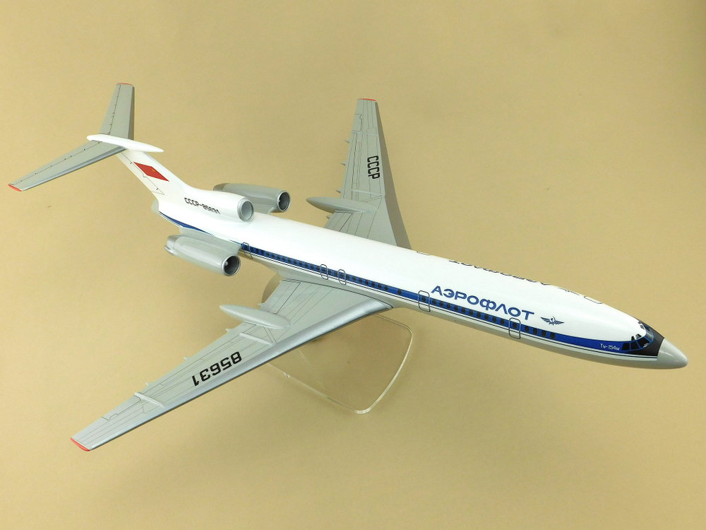 Модель самолета Ту-154М (М1:100, Аэрофлот СССР-85631)