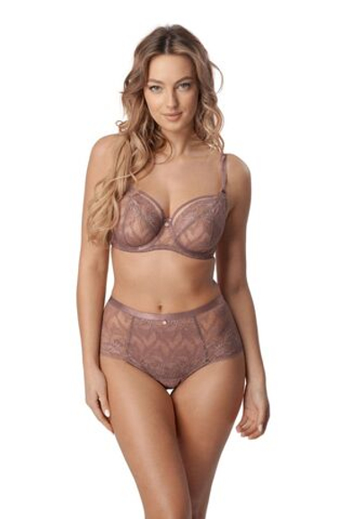 Трусики-слипы Rebecca с завышенной линией талии (Размер: S) (Цвет: кофейный)