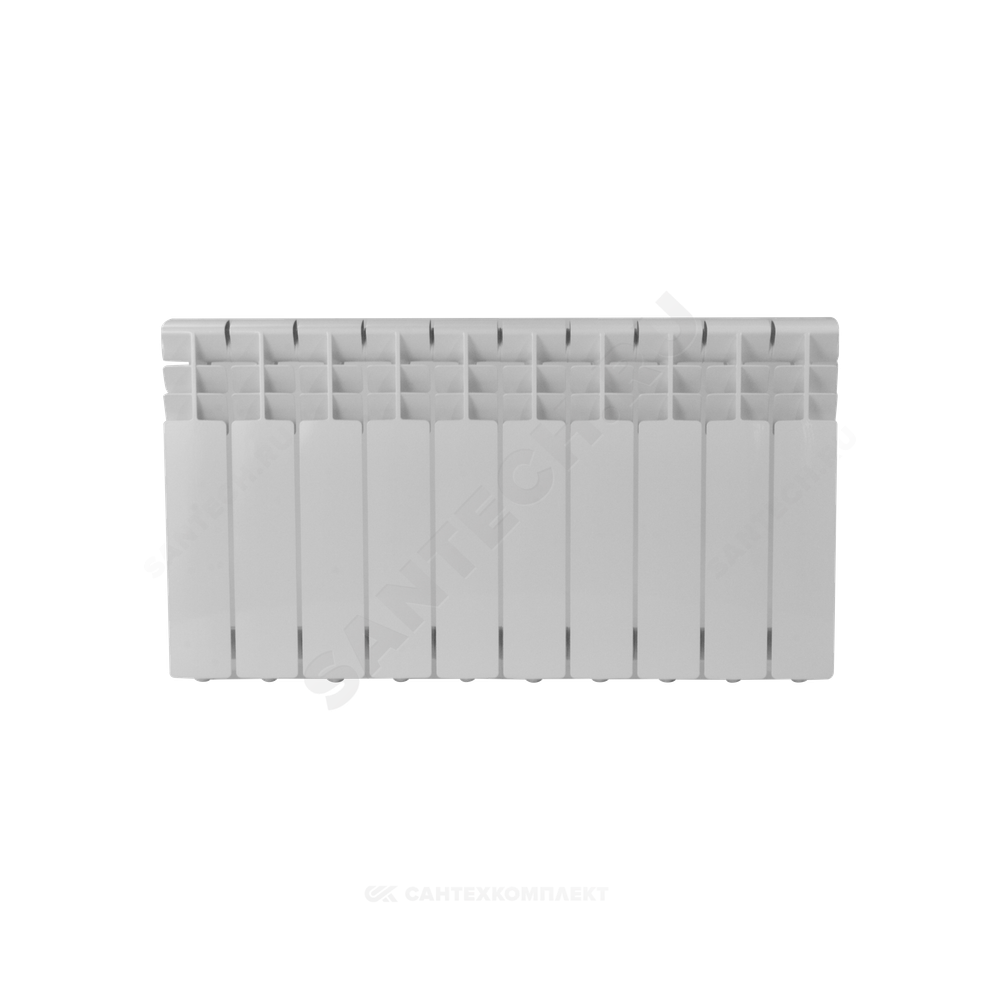 Радиатор алюминиевый Delta Plus 350 4 секции Qну=412 Вт RAL 9016 (белый) Ogint