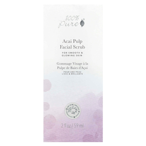 100% PURE, Скраб для лица из мякоти асаи, 59 мл (2 жидк. Унции)