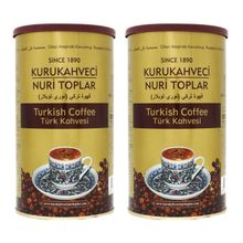 Кофе молотый Kurukahveci Nuri Toplar Turkish coffee жестяная банка, 500 г, 2 шт