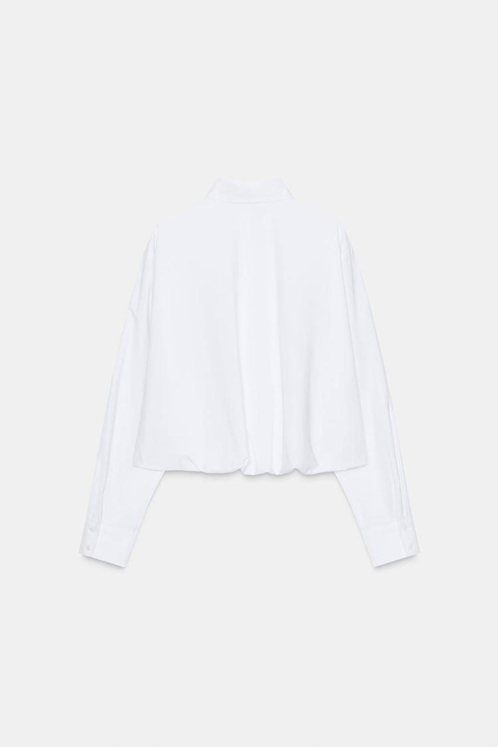 ZARA РУБАШКА ИЗПОПЛИНА, ЖЕЛТОВАТО-БЕЛЫЙ