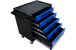 Инструментальная тележка GWT-B5 (5 ящиков, колеса с тормозом, синяя)