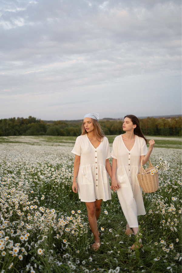 Платье “Country” в молочном цвете