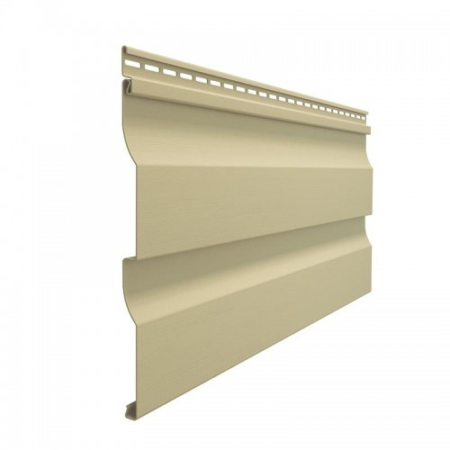 Сайдинг Виниловый Docke D4,5D PREMIUM Корабельный Брус Крем-брюле