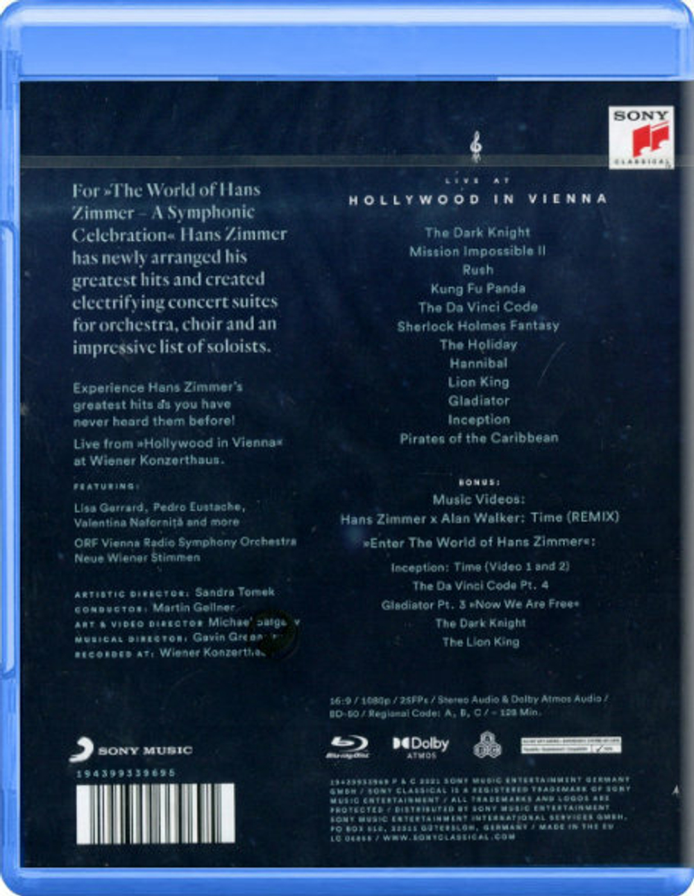 Hans Zimmer / The World of Hans Zimmer - Live at Hollywood in Vienna (Blu-ray)
