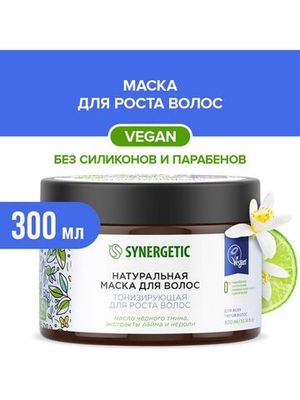 Маска "Тонизирующая", для роста волос Synergetic, 300 мл