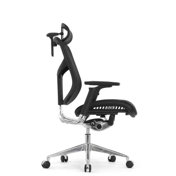 Кресло EXPERT 2 STAR HSTM 01(подлокотник 6D(360), подголовник 5D, сетка черная / каркас черный)