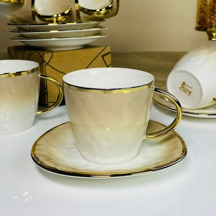 Lenardi 122-117 Чайный набор 12пр. 270мл TORONTO CREAM в под.уп.(х6)Фарфор