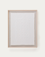 Olvin Абстрактная картина на белой бумаге с рельефным рисунком 73,6 x 93,6 см