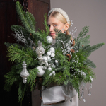 Композиция из хвои Хрустальная зима