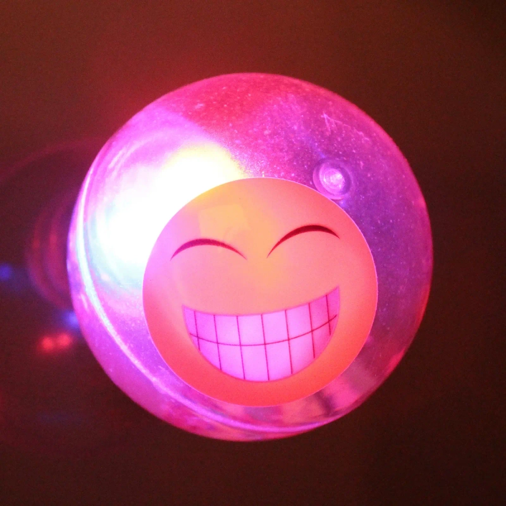 Мяч 6,5 см «Смайлики» (попрыгун с водой и подсветкой) СТИКЕР НА ВЛОЖЕНИЕ