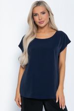 Блуза Юла (темно-синяя) Б12442-8 LT Collection