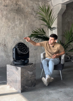 Световой прибор Amixled WASH BEYE 19x40 + LED RING UP